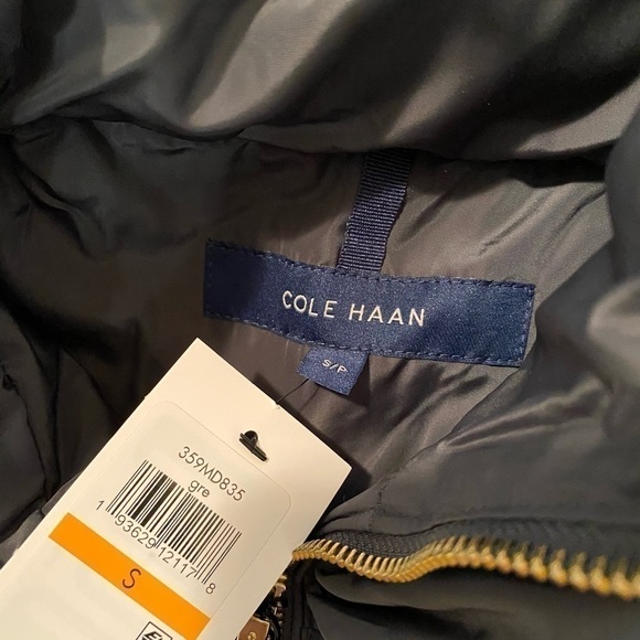 ๐
บcole Haan Zip Front Down Puffer Parka Hooded Graphite - Picture 7 of 8